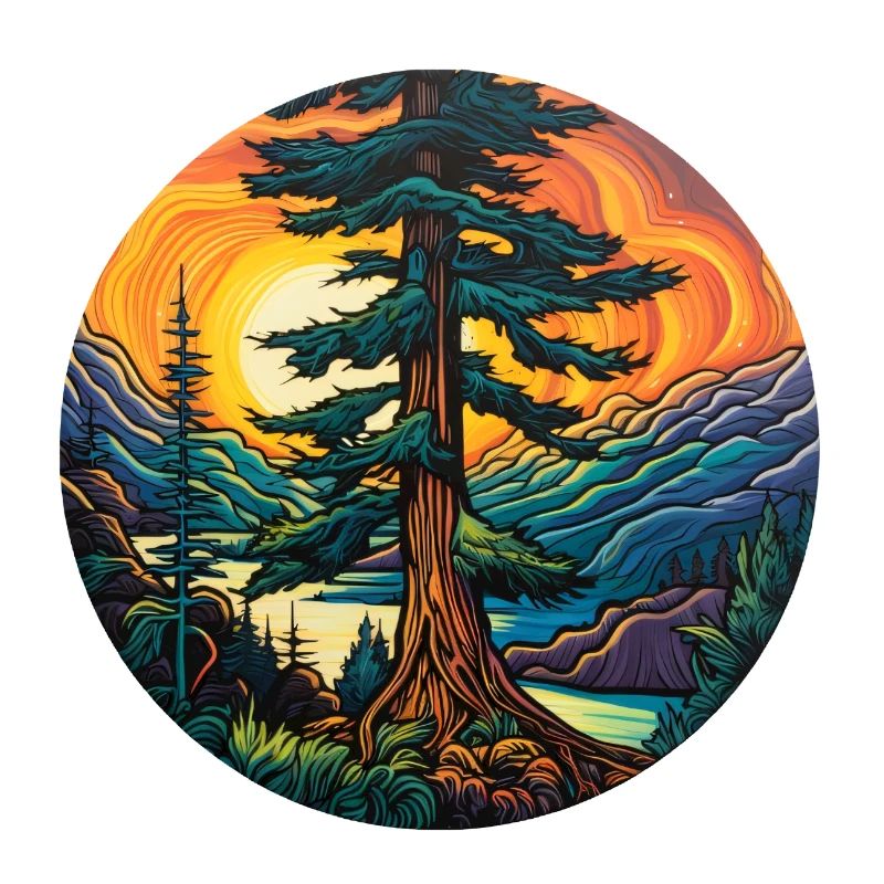 Cedar at sunset