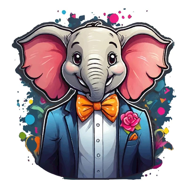 Funny Comic Elephant