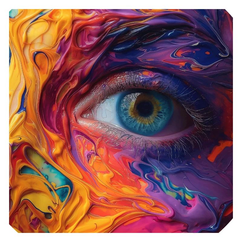 Œil coloré