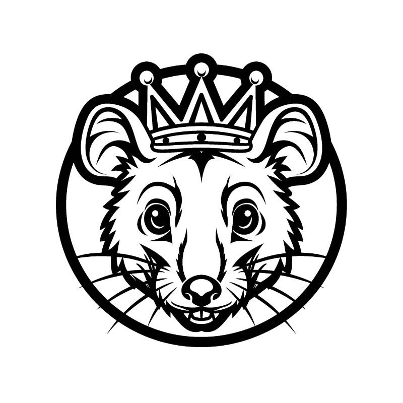 Monarque du silence de la souris