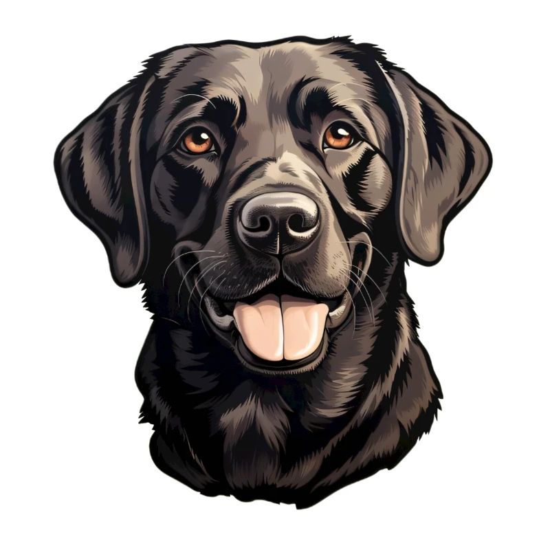 Labrador Retriever Head