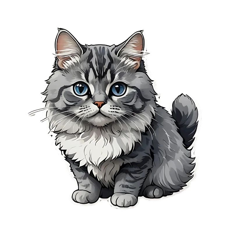 Loco cat sticker