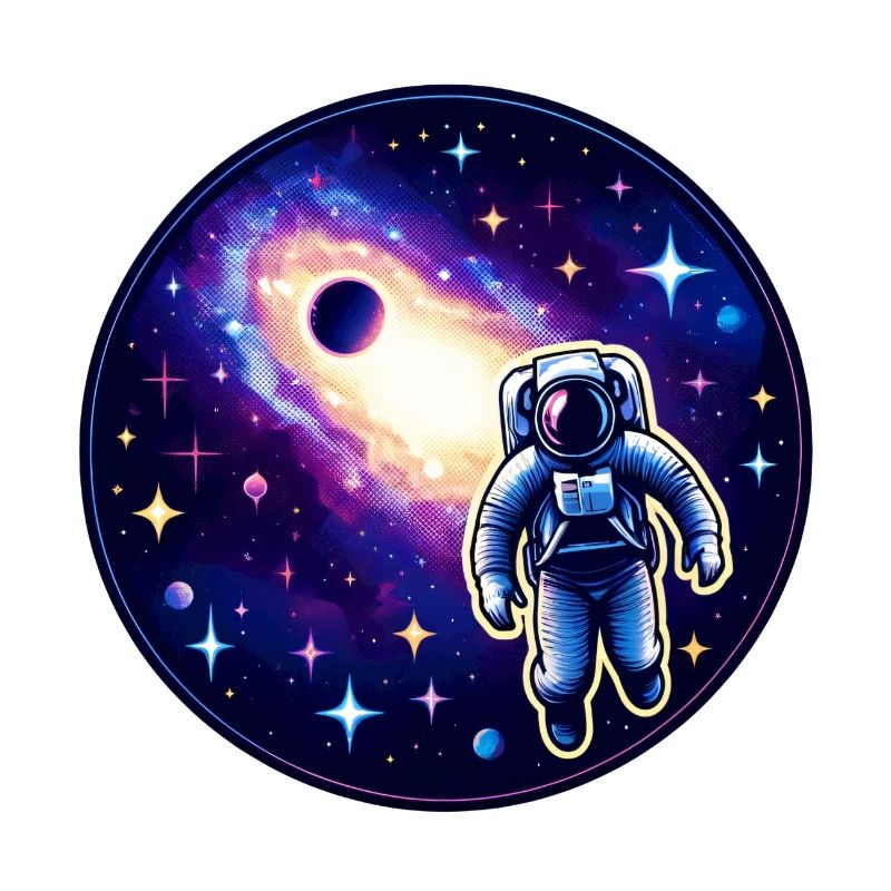 Astronaut in the infinite expanses