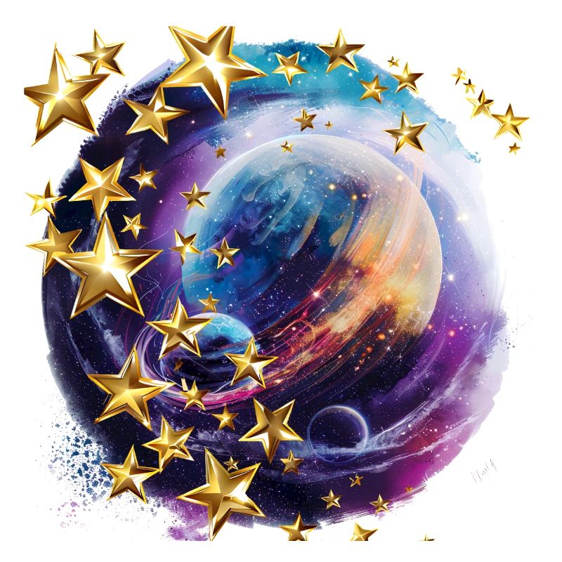Funkelnde Sterne in der Dunkelheit