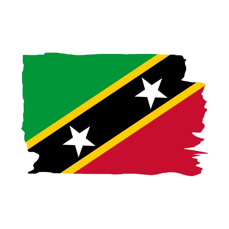 Drapeau de Saint-Kitts-et-Nevis - Antilles - Caraïbes