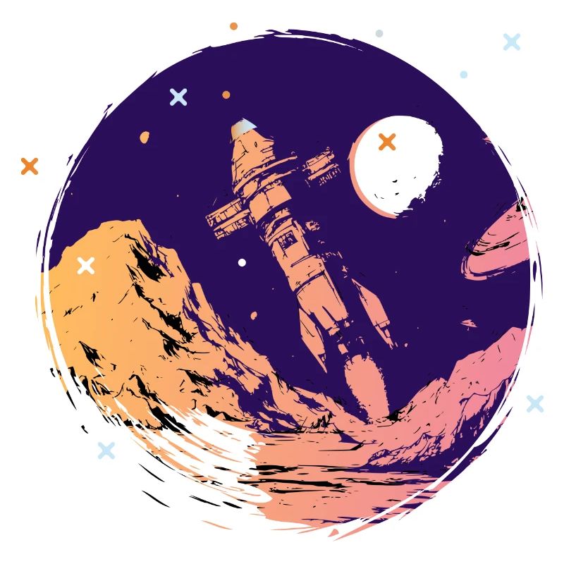 rakete weltall raumfahrt schulstart Go space nerd