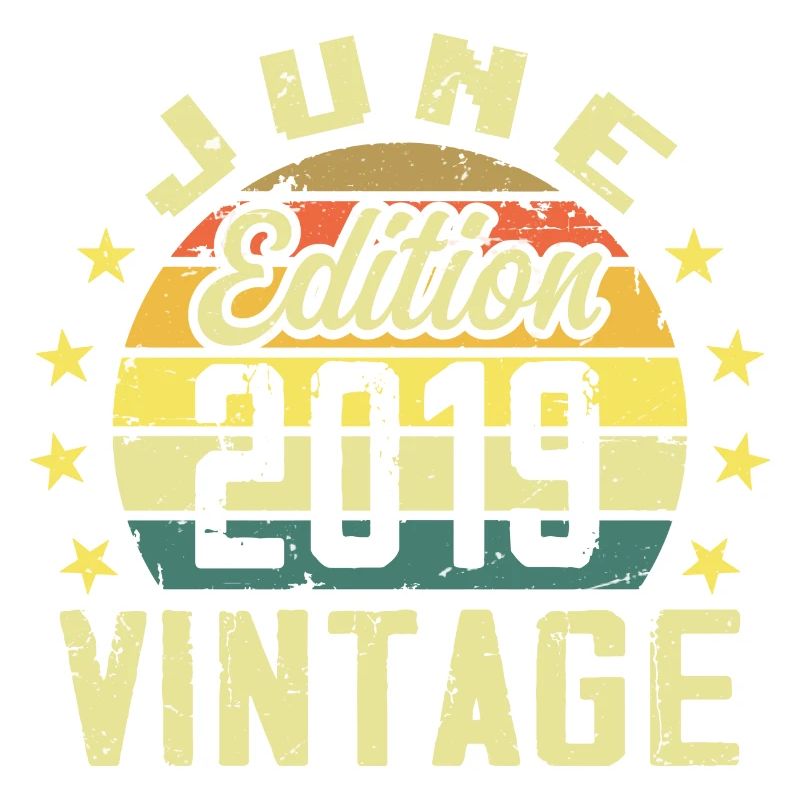 Juni 2019 Juni Retro Geburtstagsgeschenk Juni 2019