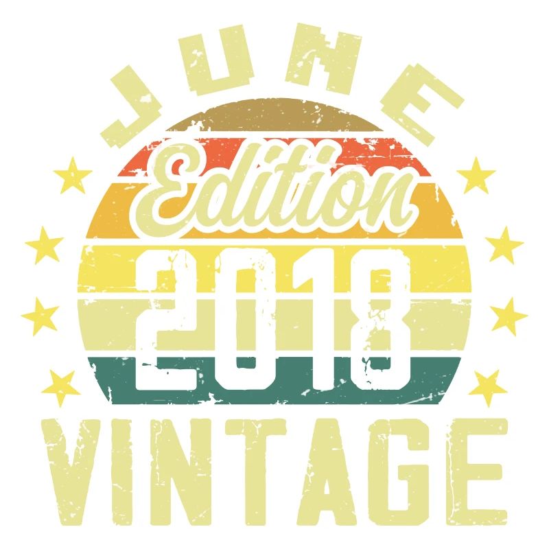 Juni 2018 Juni Retro Geburtstagsgeschenk Juni 2018