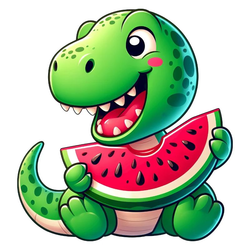Dino T-Rex Pastèque Fruité Drôle