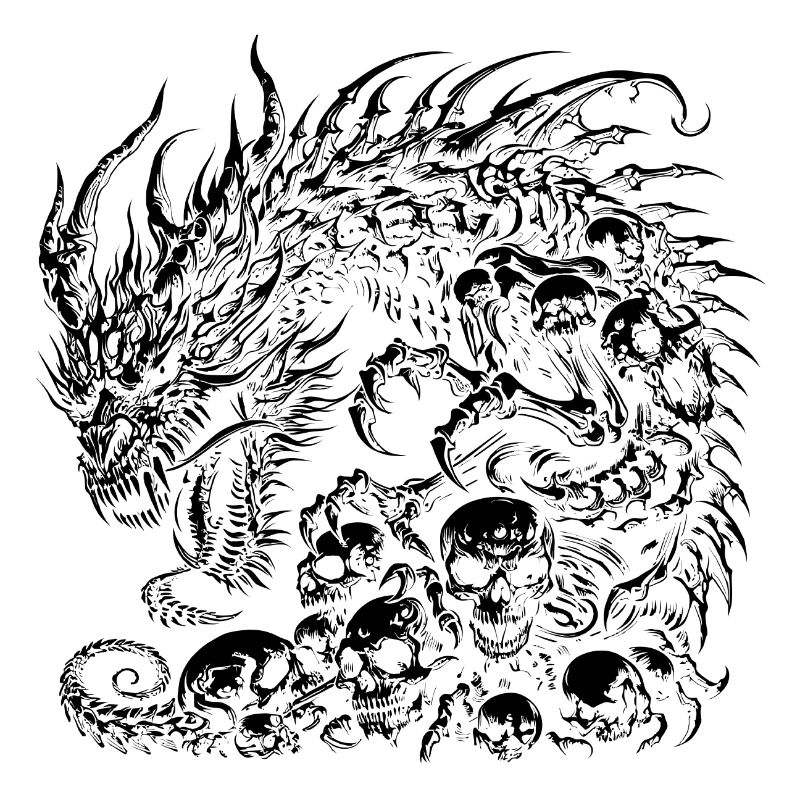 Fantasy Dragon Anime Dragon head Mythical reptile magic