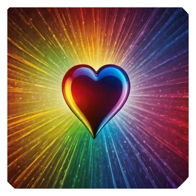 Regenbogen Herz