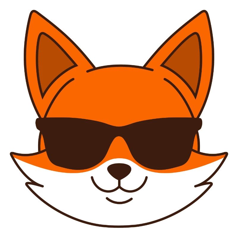 Fox with sunglasses