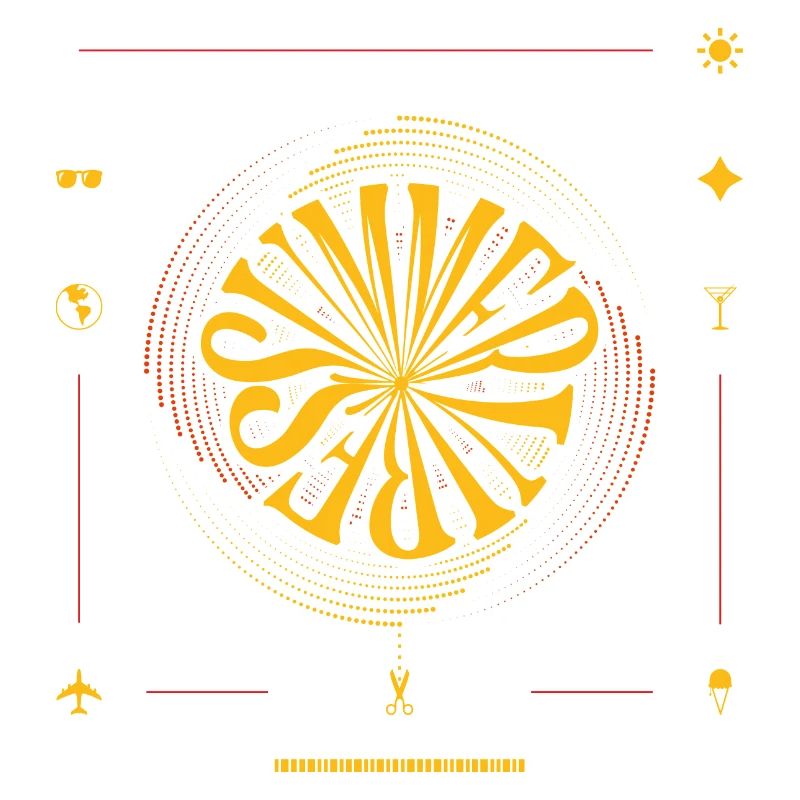 Summer vibes design graphique élégant pour l'été