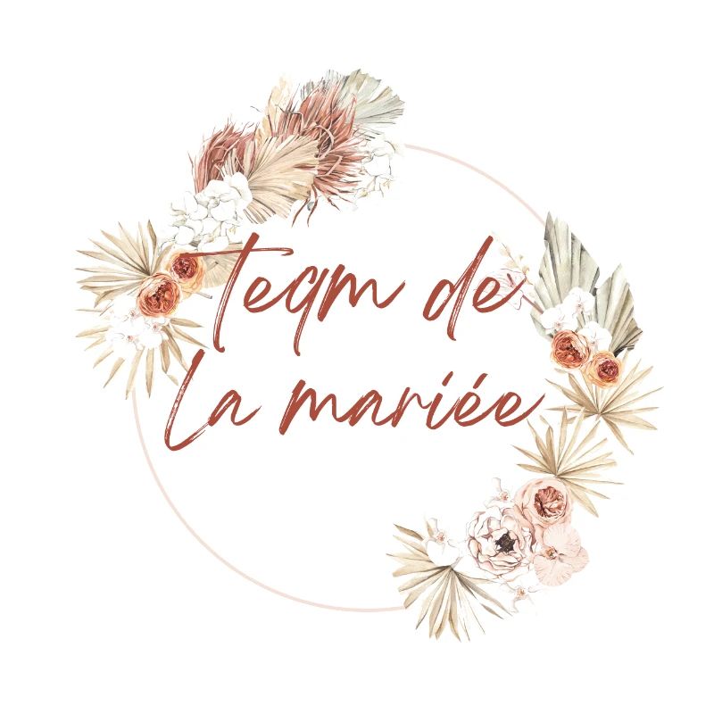 Brautteam Krone Boho Blumen