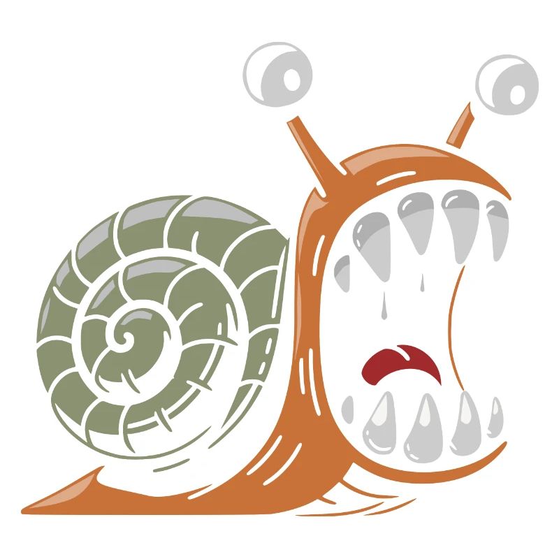 Snail with large teeth