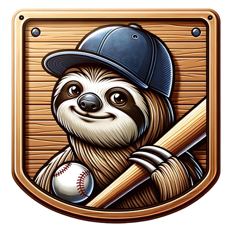 Conception de baseball sport Cool Sloth Pitcher