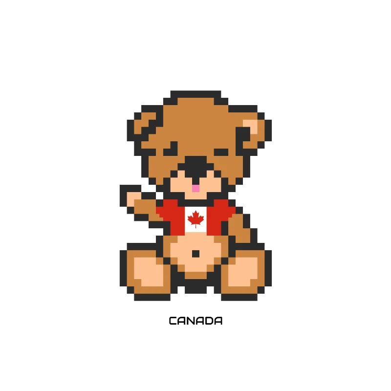 Pixel Bär Kanada