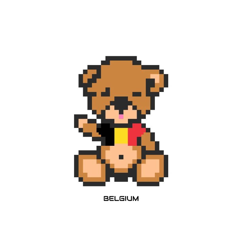 Pixel Bär Belgien