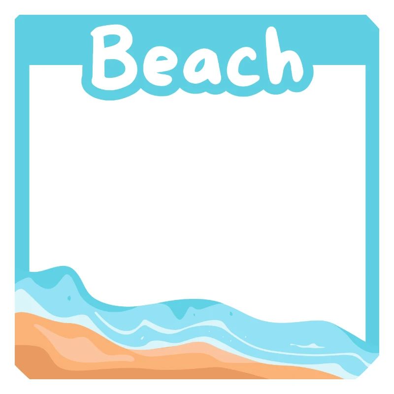 Dream beach in a setting