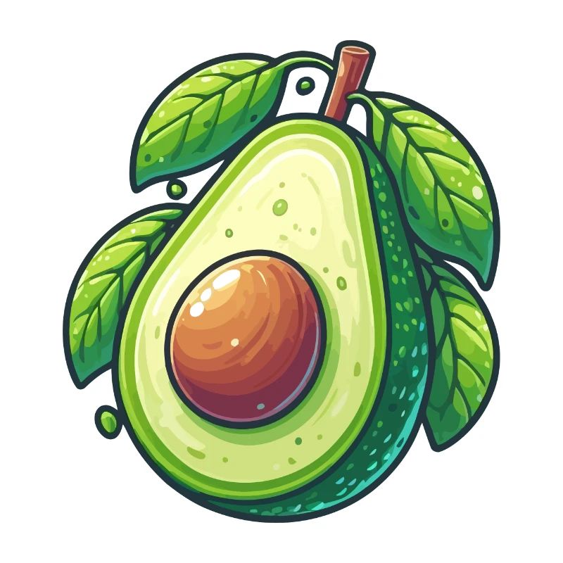 Avocat et ses feuilles