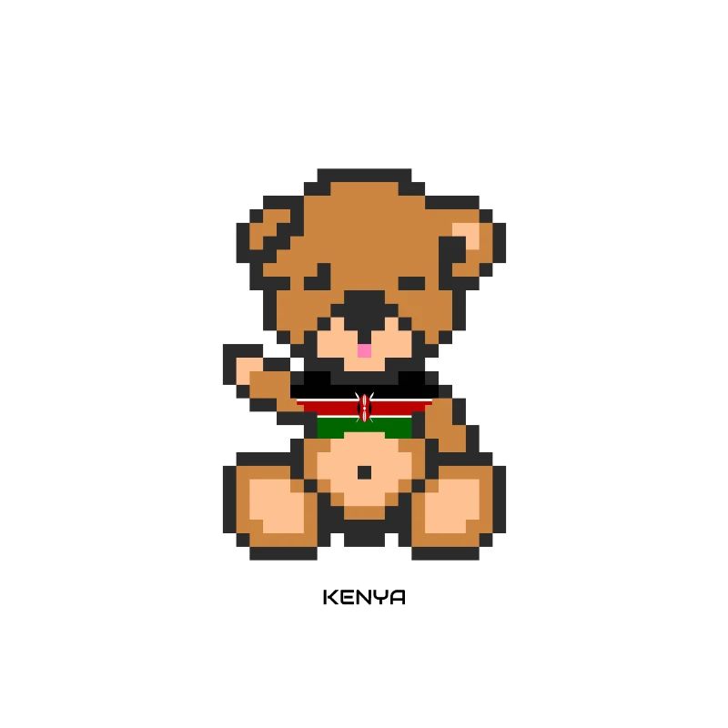 Pixel Bär Kenia