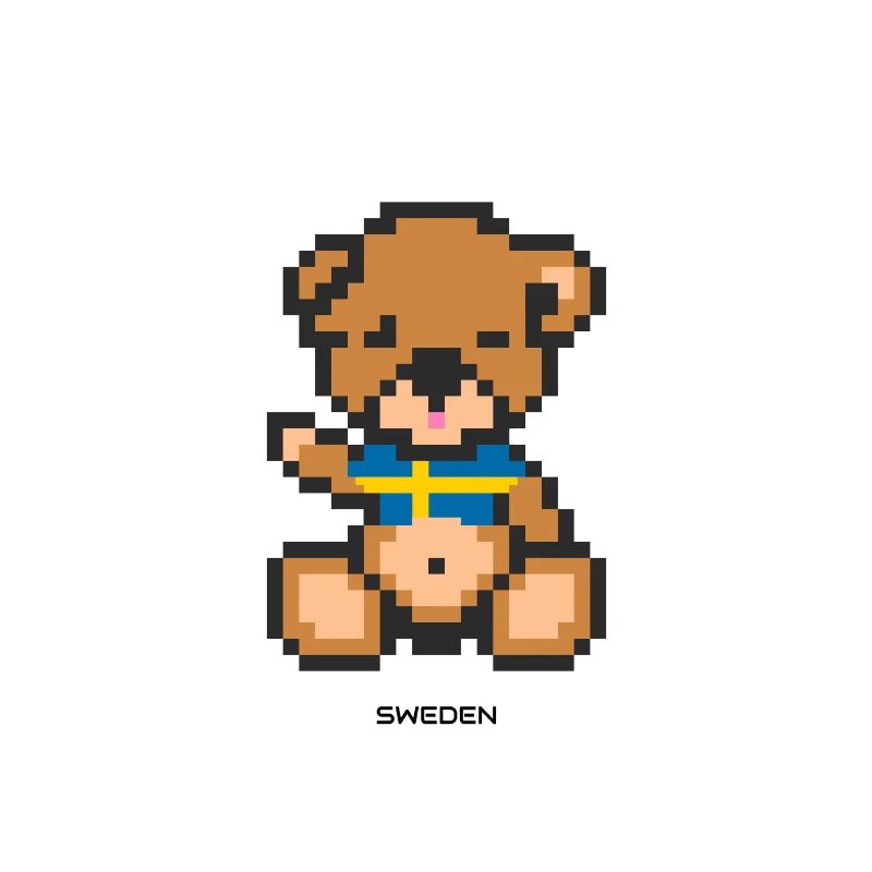 Pixel Bär Schweden