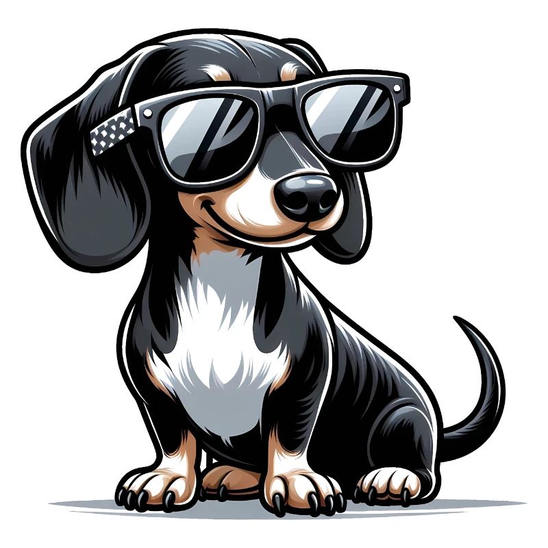 Chien teckel mignon