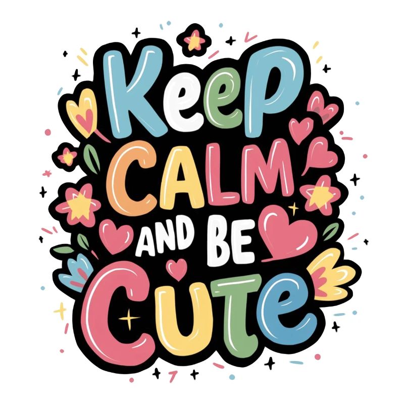 Keep calm and be cute