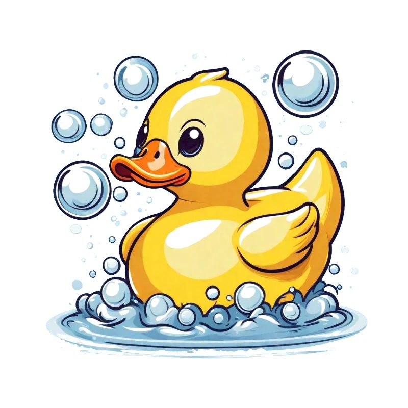 Canard de bain des vacances d’été