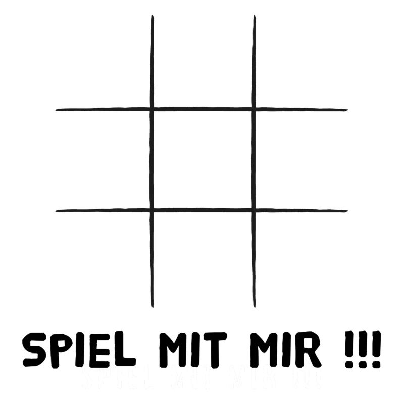 Leeres Tik tak to oder Käsekästchen, Spiel mit mir