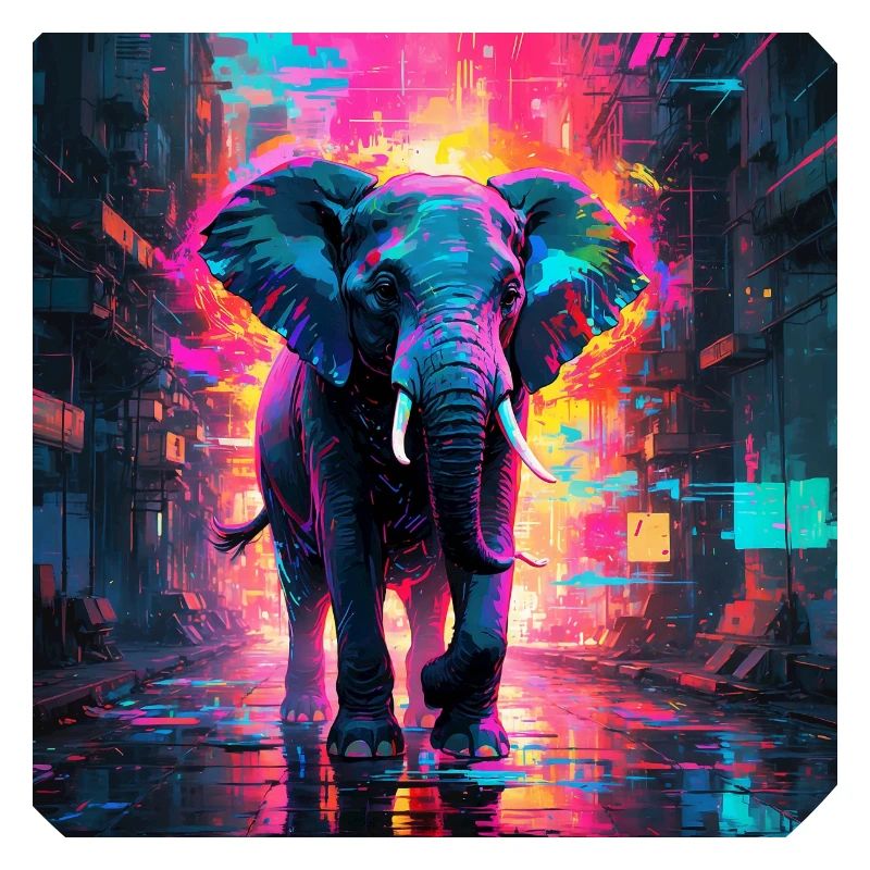 Neon Elefant