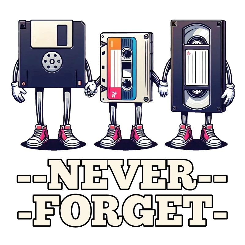 Floppy Disk, Cassette, VHS - Never Forget