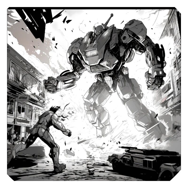 Bande dessinée de combat de robots