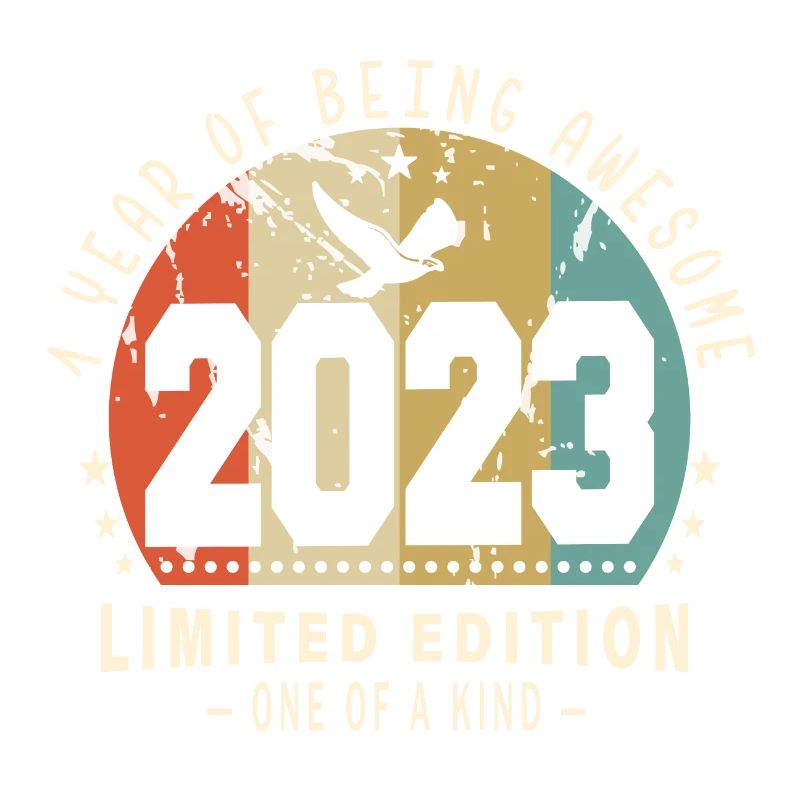 Original Né en 2023 Authentic Cadeau 2023 Bursdag