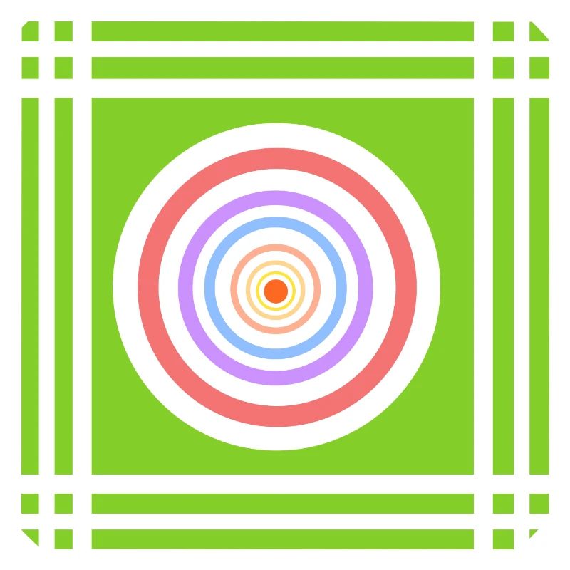 Jeu géométrique de couleurs dans la couleur