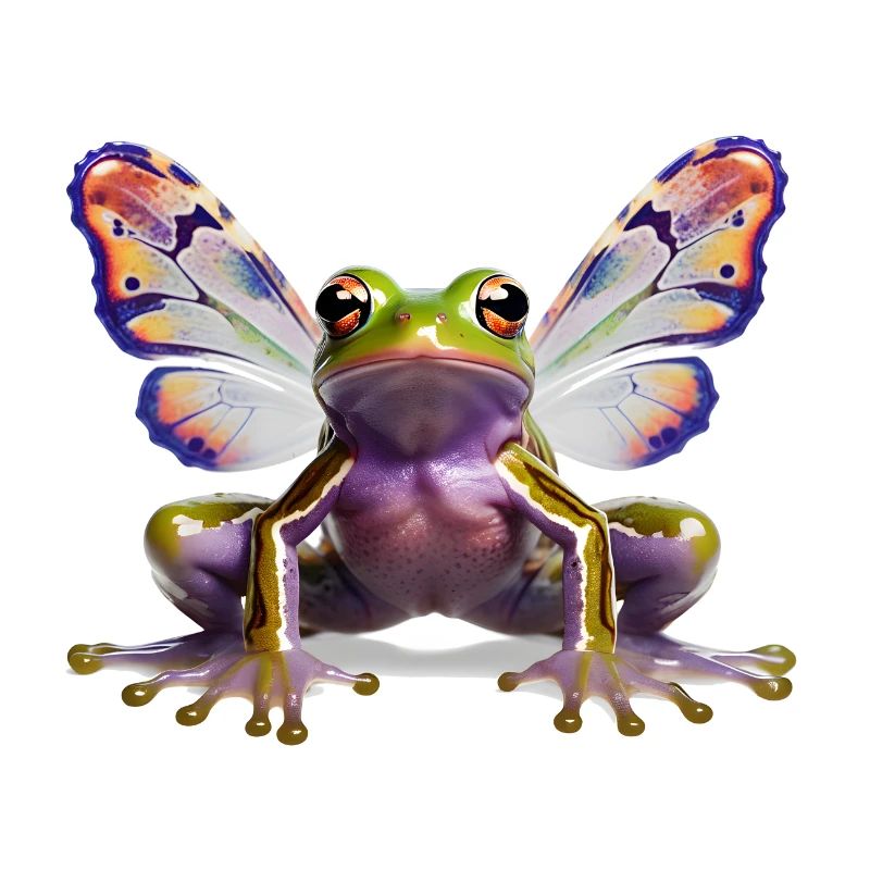 Psychedelic Goa Butterfly Frog