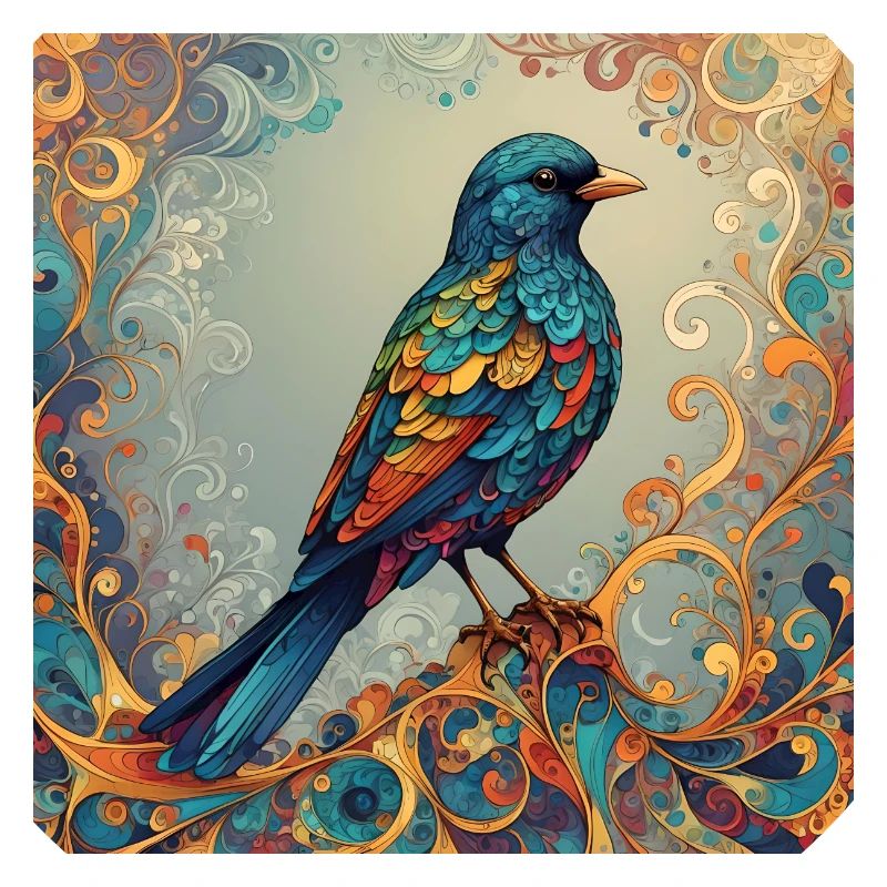 Bird Colored Rectangular