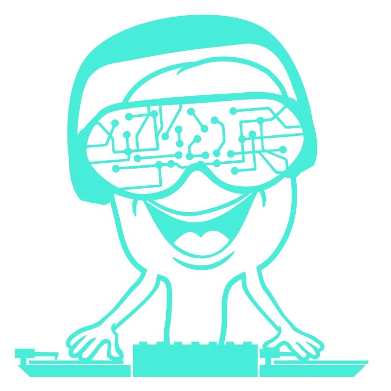 DJ Data Microchip Sunglasses Glasses Party Music
