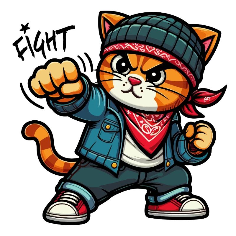 Chat forcé : Combat