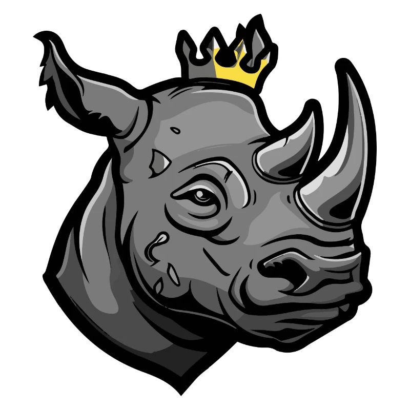 Rhino Head Crown