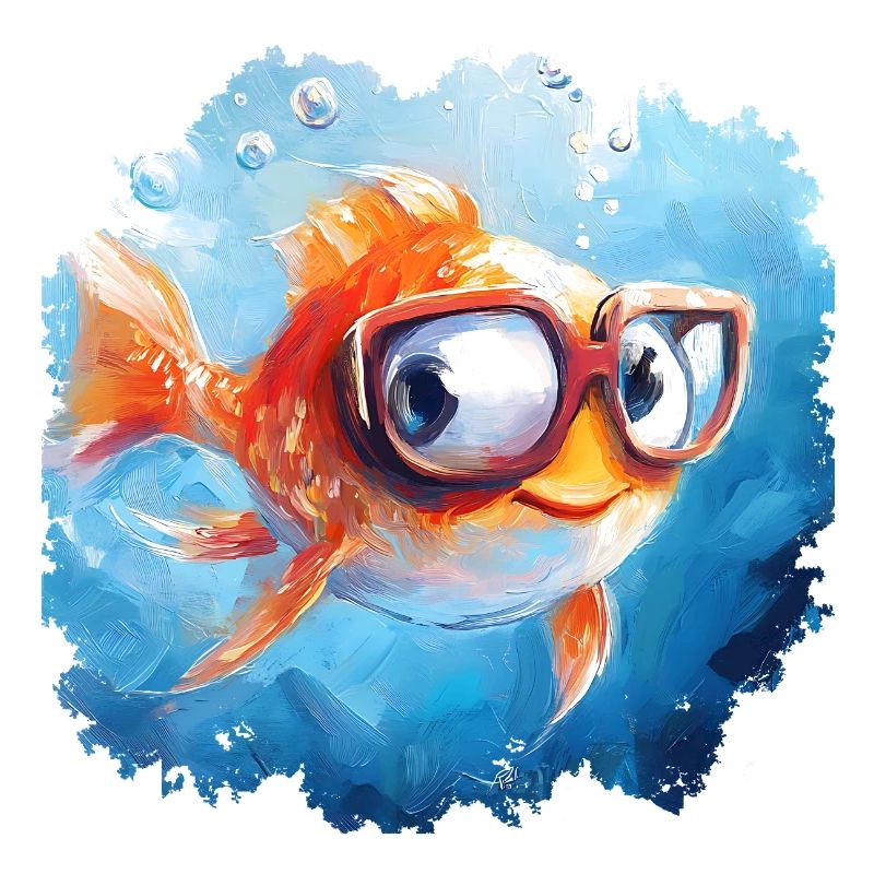 Funny fish with poor eyesight