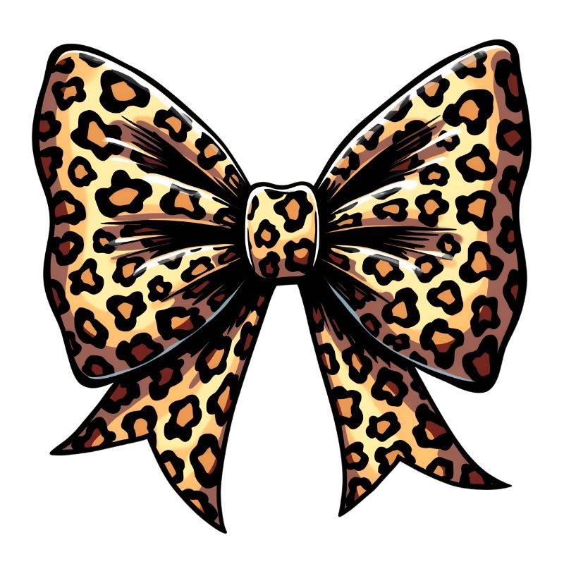 GROSSE SCHLEIFE MIT LEOPARD-TREND