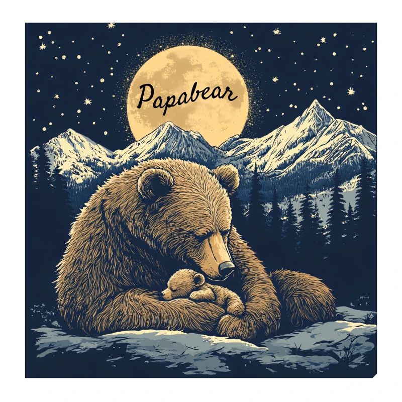 The Papabear at peace with himself