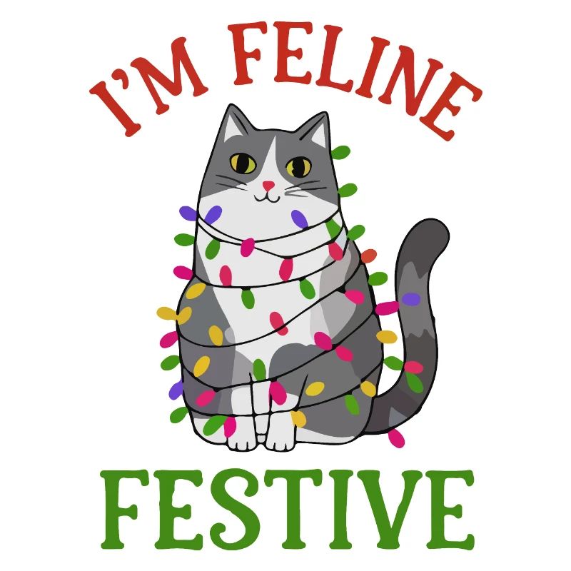 Feline Festive Light String Design