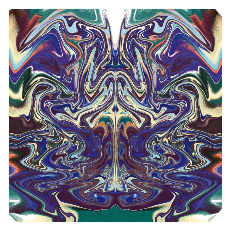 Abstract with a bull pattern