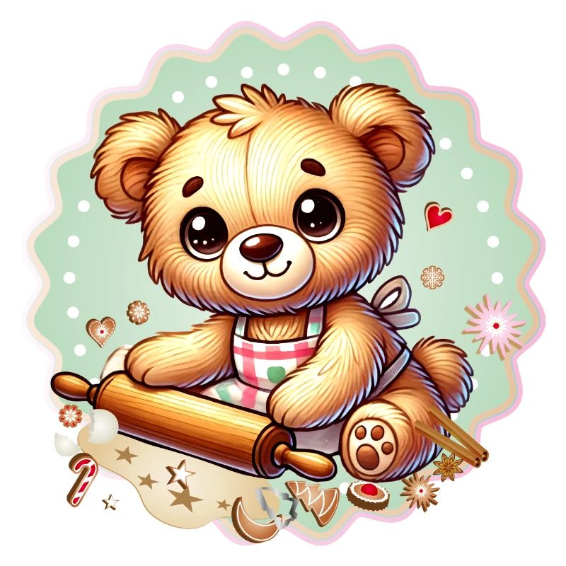 Cuisson de Noël Teddy – Douce joie festive