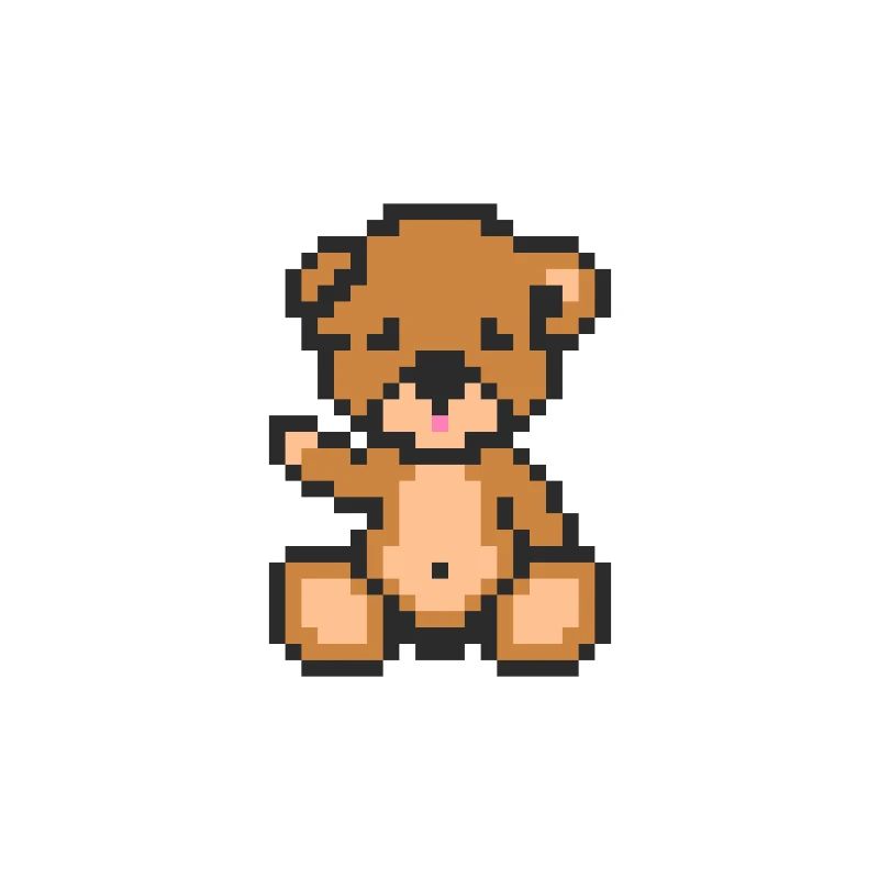 Pixel-Teddybär