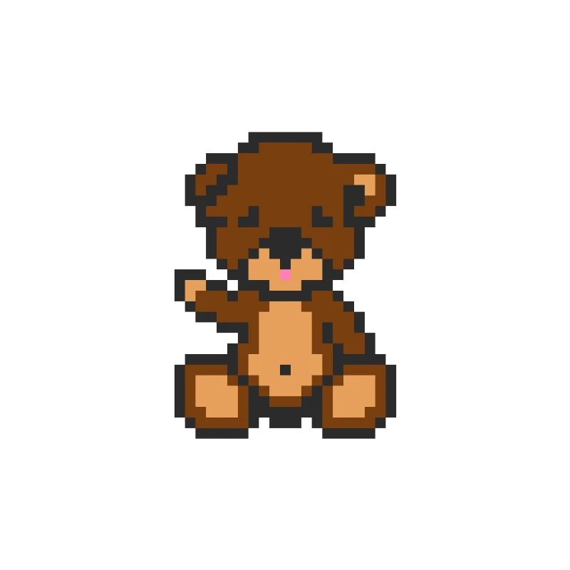 Pixel Bear Brownie