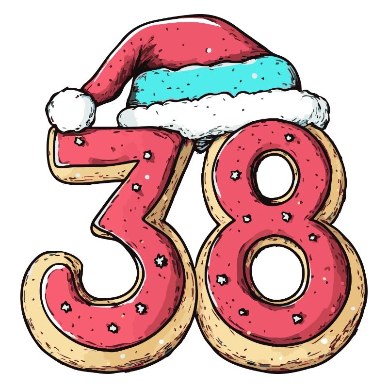 Biscuit de Noël à 38 chiffres