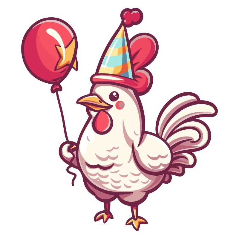 Bande dessinée d’anniversaire de coq